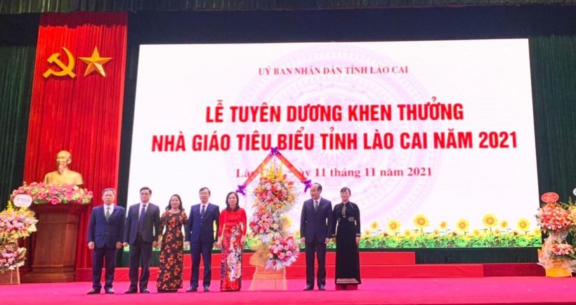Lễ tuyên dương khen thưởng nhà giáo tiêu biểu tỉnh Lào Cai.