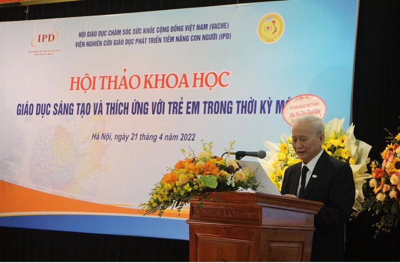 NGND. PGS.TS.BS Nguyễn Võ Kỳ Anh, Viện trưởng IPD phát biểu tại Hội thảo. 
