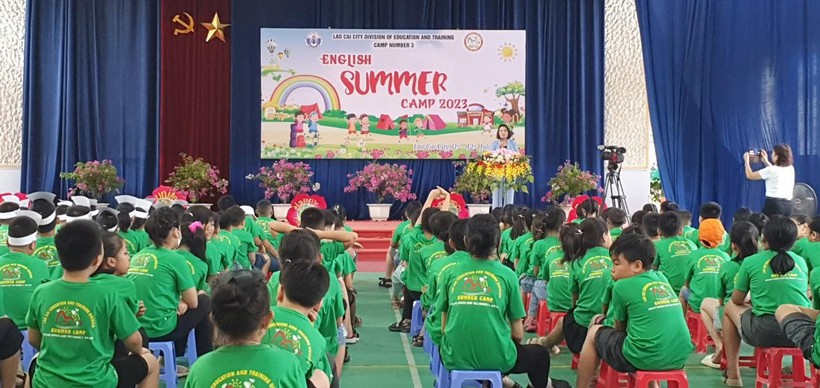 Trại hè tiếng Anh số 3 tại trường Tiểu học Bắc Lệnh - TP Lào Cai