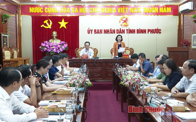 Phó Chủ tịch UBND tỉnh Bình Phước Trần Tuyết Minh đảm nhận vai Trưởng Ban Chỉ đạo (Nguồn: Đài Phát thanh - Truyền hình và Báo Bình Phước)