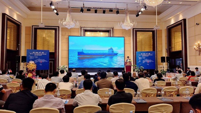 Hội nghị kết nối hãng tàu - doanh nghiệp có hàng container qua cảng Chân Mây, tỉnh Thừa Thiên - Huế. (Ảnh: Đại Dương)