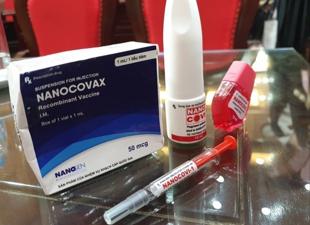 Một số loại vắcxin phòng COVID-19 NANOGEN đang nghiên cứu sản xuất. Ảnh: T.G/Vietnam+.