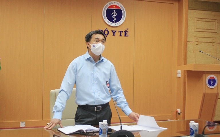 GS.TS Trần Văn Thuấn, Thứ trưởng Bộ Y tế  phát biểu tại cuộc họp. Ảnh: Bộ Y tế