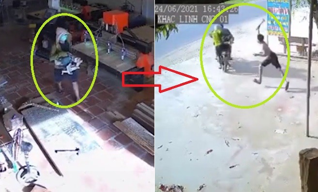 Video: Trộm thản nhiên vào nhà lấy máy cắt, chủ nhà phát hiện cầm búa truy đuổi