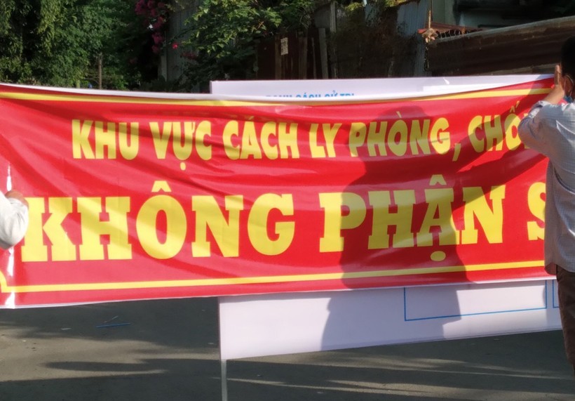 Phong tỏa tại khu vực khu phố 2, phường Tân Vạn. Nguồn: CDC Đồng Nai.