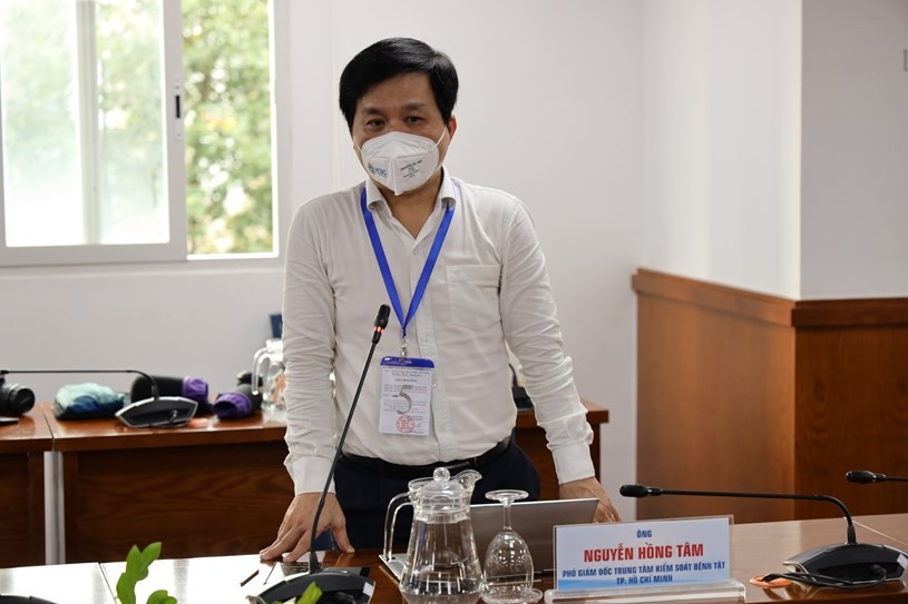 Phó Giám đốc Trung tâm Kiểm soát bệnh tật TP Hồ Chí Minh Nguyễn Hồng Tâm. Ảnh: Khang Minh.