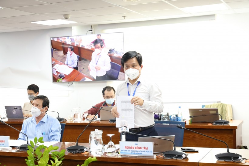 Phó Giám đốc Trung tâm Kiểm soát bệnh tật TP Hồ Chí Minh Nguyễn Hồng Tâm. Ảnh: Huyền Mai.
