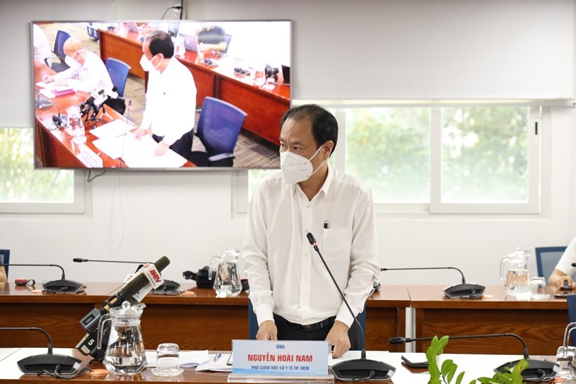 Phó Giám đốc Sở Y tế TP Nguyễn Hoài Nam. Ảnh: TTBC TP Hồ Chí Minh.