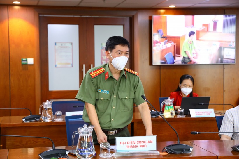 Thượng tá Lê Mạnh Hà – Phó Trưởng phòng Tham mưu Công an TP Hồ Chí Minh. Nguồn: TTBC.