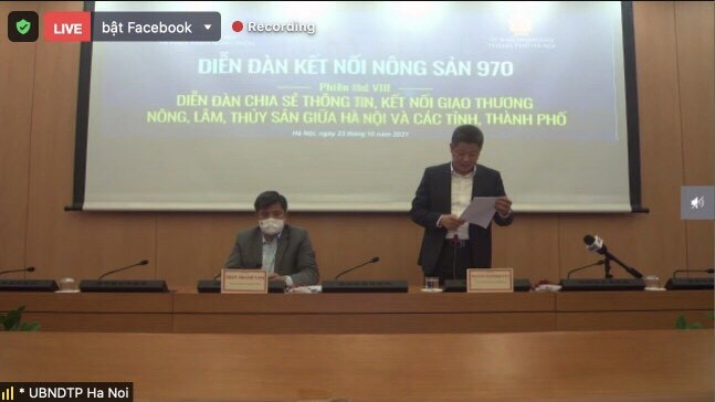 Ông Nguyễn Mạnh Quyền, Phó Chủ tịch UBND TP. Hà Nội phát biểu tại diễn đàn.