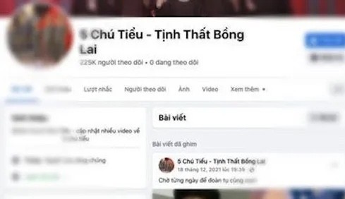Một trong những trang Facebook chia sẻ hình ảnh trẻ em tại "Tịnh thất Bồng Lai" mà Cục Trẻ em đề nghị xử lý. Ảnh: Vietnam+.