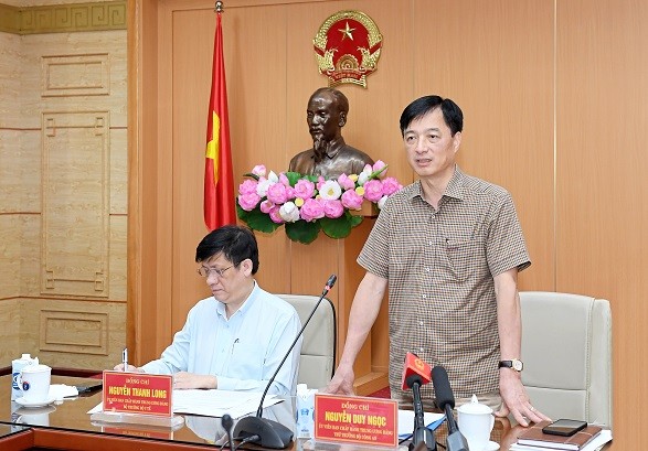 Thứ trưởng Nguyễn Duy Ngọc phát biểu tại Hội nghị. Nguồn: Cổng thông tin Bộ Công an.