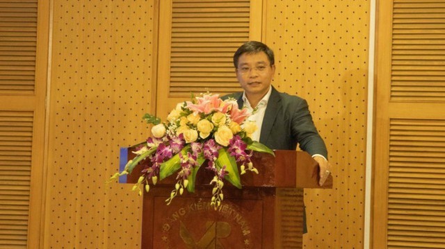 Bộ trưởng Bộ GTVT Nguyễn Văn Thắng chỉ đạo tại Hội nghị tổng kết Cục Đăng kiểm Việt Nam. Ảnh: VGP.