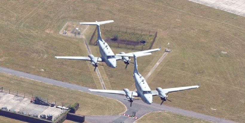 Hai máy bay giám sát Shadow R1 của quân đội Anh 