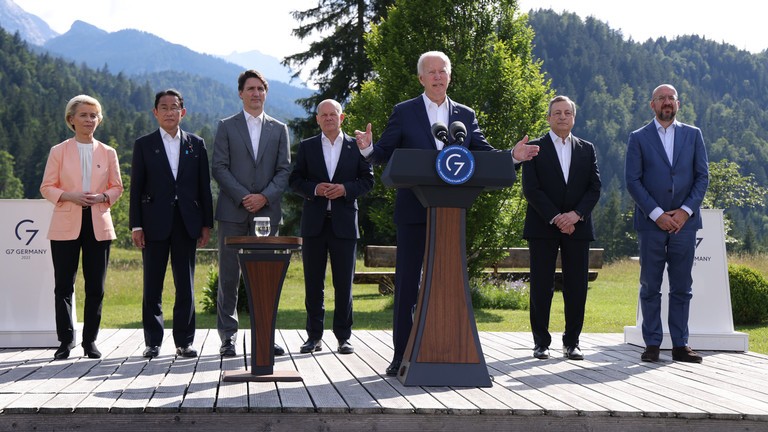Tổng thống Mỹ Joe Biden phát biểu tại sự kiện bên lề “Cơ sở hạ tầng toàn cầu” ở Đức, ngày 26/6/2022