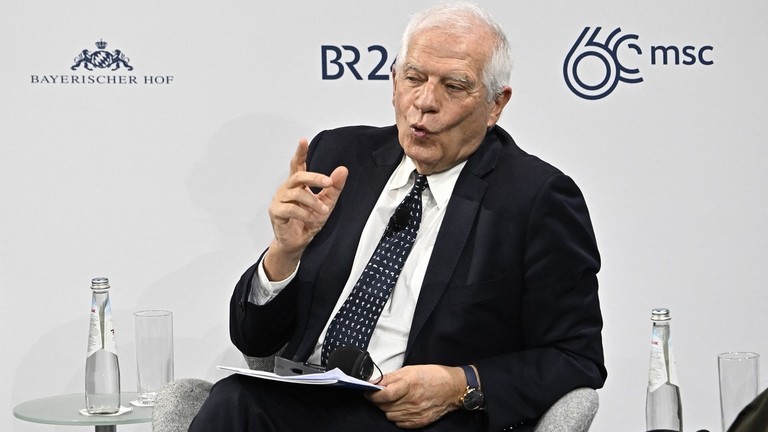 Người đứng đầu chính sách đối ngoại và an ninh của EU Josep Borrell phát biểu tại Hội nghị An ninh Munich hôm 18/2/2024.