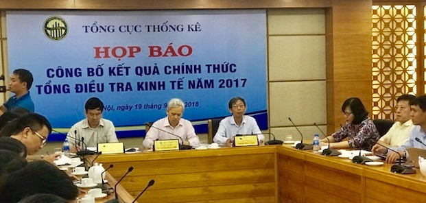 Họp báo công bố kết quả Tổng điều tra kinh tế tại Hà Nội