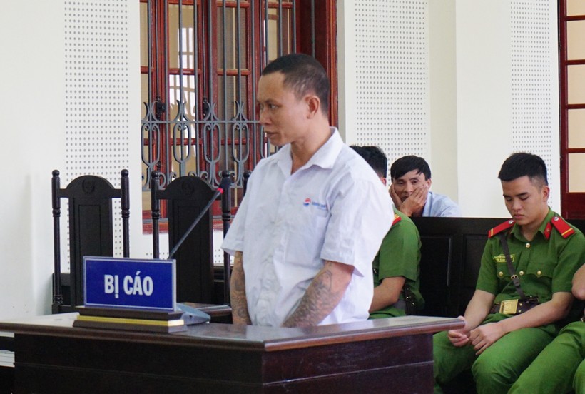 Bị cáo Nguyễn Văn Quân trong phiên tòa