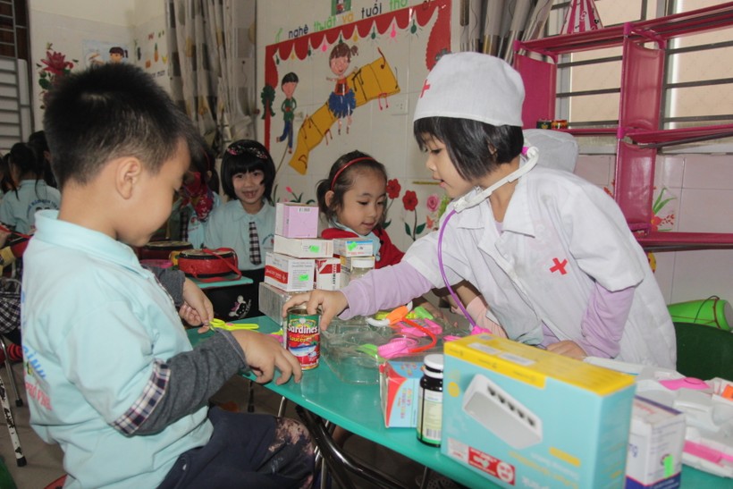 Nhiều địa phương của tỉnh Nghệ An đang thiếu giáo viên mầm non. Ảnh minh họa 