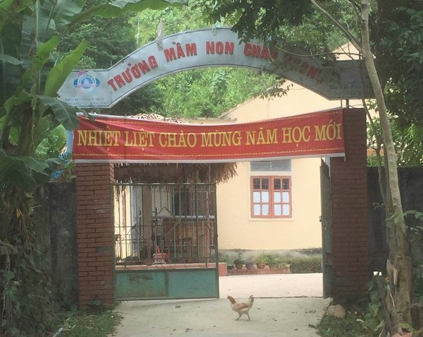 Trường Mầm non Châu Phong nơi bà Nguyễn Thị Th. làm Hiệu trưởng