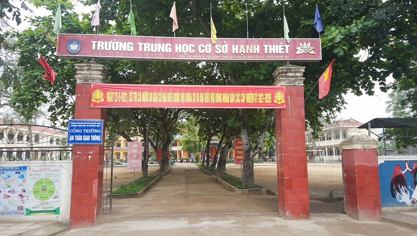 Trường THCS Hạnh Thiết (huyện Quỳ Châu, Nghệ An) - nơi em Lương Mạnh Tuấn theo học
