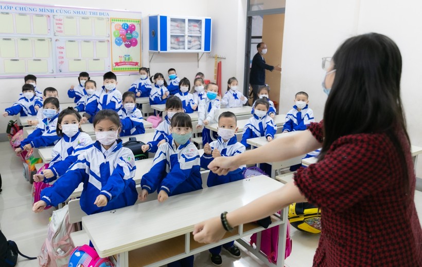 Hoạt động giáo dục trong lớp của cô trò Trường Tiểu học Nghi Phú 2 (TP Vinh, Nghệ An)