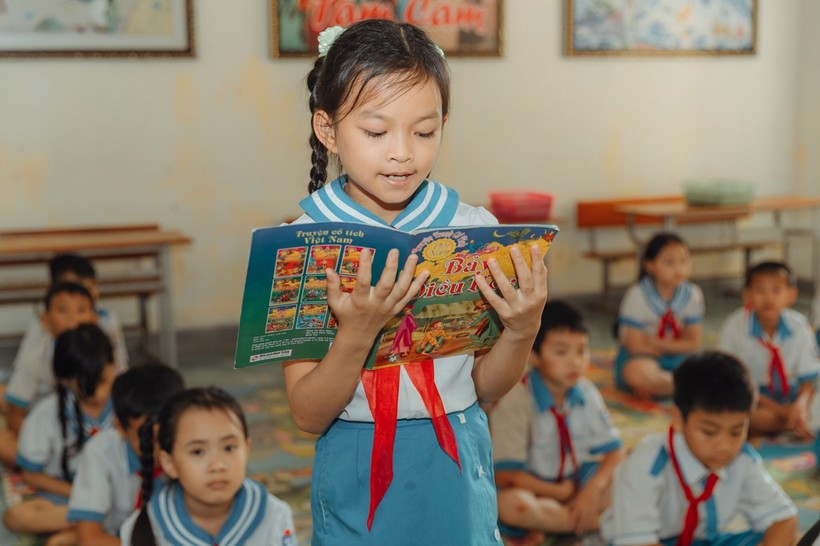 Nhiều năm qua, Trường Tiểu học Nghĩa Đồng, huyện Tân Kỳ, Nghệ An duy trì các tiết đọc sách trong buổi học chính khóa.