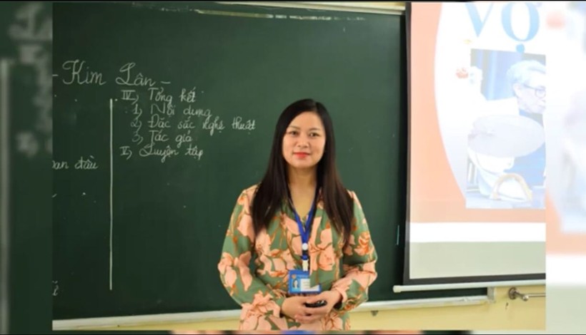 Cô Ngô Thúy Nga – giáo viên Trường THPT Nghi Lộc 3, huyện Nghi Lộc, Nghệ An. Ảnh: NVCC.
