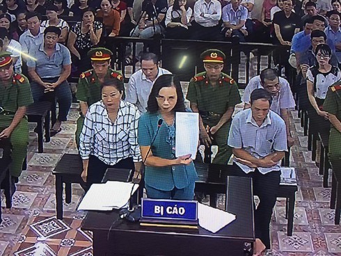 Bị cáo Triệu Thị Chính trước tòa