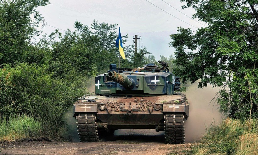 Xe tăng Leopard của Ukraine.