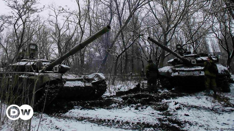 Nga triển khai tăng T-72B3 tại Ukraine.