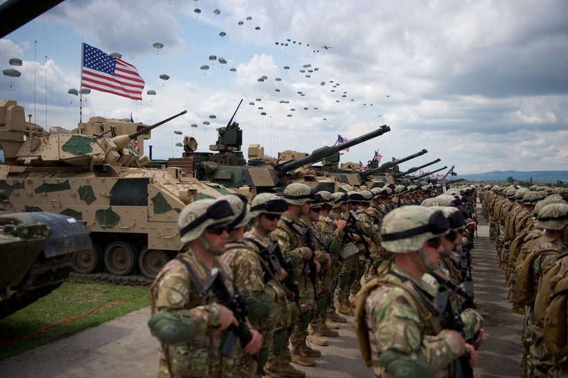 Quy mô quân đội Mỹ bị thu hẹp trong năm 2024.