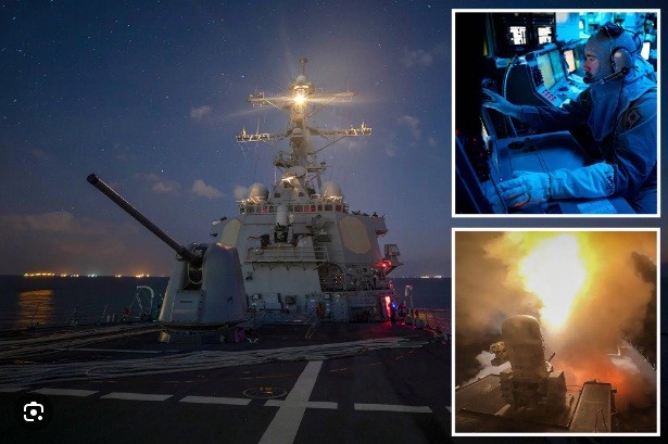 Chiến hạm Mỹ đánh chặn UAV của Houthi trên Biển Đỏ.
