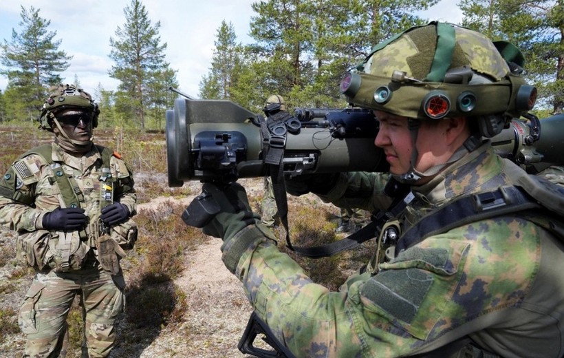 Binh sĩ Mỹ trong một cuộc tập trận chung với NATO.