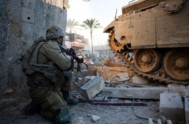 Binh sĩ Israel trong cuộc tấn công vào Gaza.