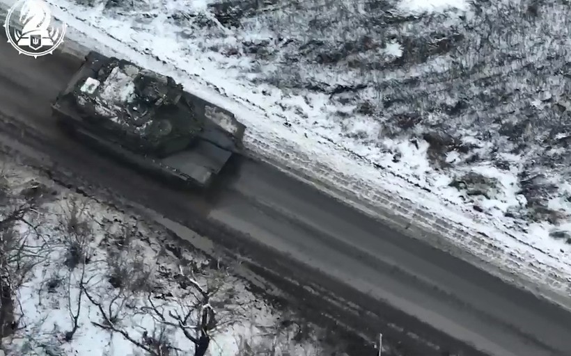 Hình ảnh Abrams thực chiến gần Avdeevka.