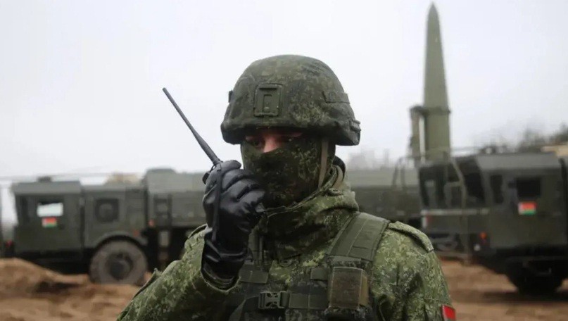 Hệ thống tên lửa Iskander ở Belarus.