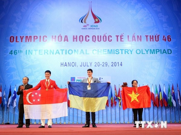 Thí sinh Phạm Mai Phương của Việt Nam là một trong ba thí sinh đạt điểm cao nhất toàn kỳ thi. Ảnh: TTXVN