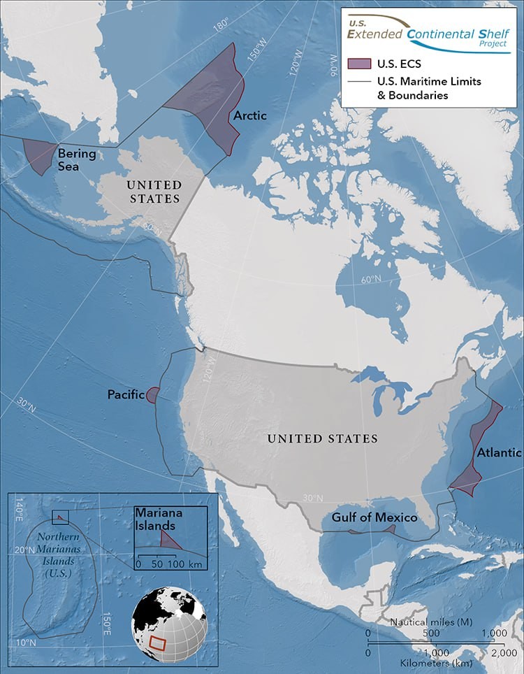Mỹ công bố mở rộng thềm lục địa ở Bắc Cực.
