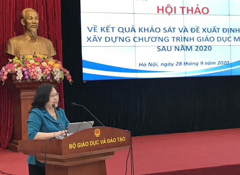 Thứ trưởng Ngô Thị Minh phát biểu chỉ đạo tại Hội thảo.