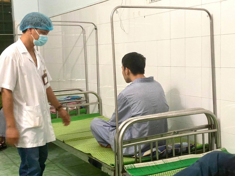 Một bệnh nhân loạn thần do rượu tại Bệnh viện Tâm thần Hà Nội.