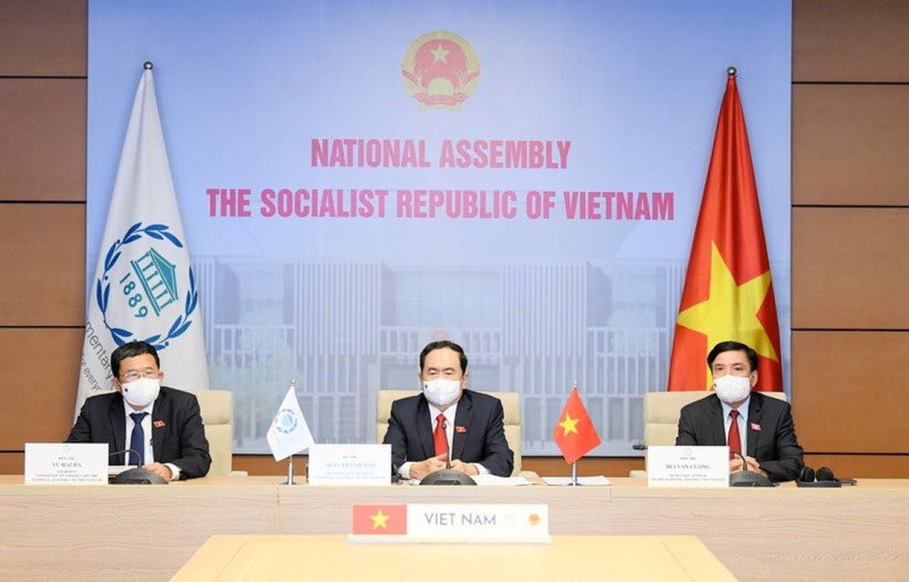 Việt Nam dự khai mạc Đại hội đồng Liên minh Nghị viện Thế giới (IPU) lần thứ 142. (Ảnh: KT)