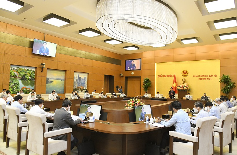 Ủy ban Thường vụ Quốc hội khai mạc phiên họp thứ 4. Ảnh: Quochoi.vn