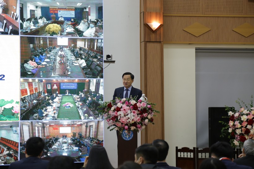 Phó Thủ tướng Lê Minh Khái biểu dương những kết quả BHXH Việt Nam đạt được trong năm 2021.