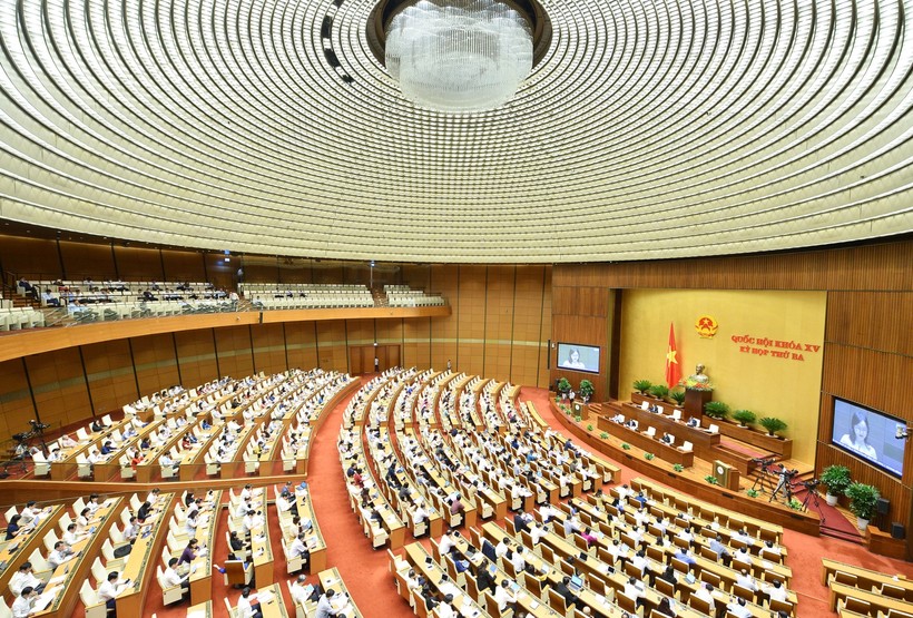 Kỳ họp thứ 3 Quốc hội khoá XV, ngày 31/5/2022. Ảnh: Quochoi.vn