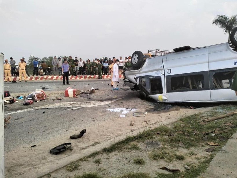 Hiện trường vụ tai nạn giao thông tại Quảng Nam. Ảnh: Công an Quảng Nam. 