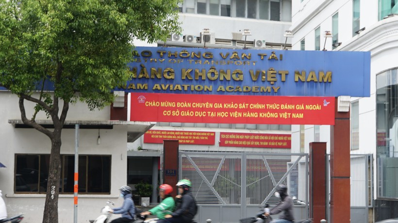 Cơ sở chính của Học viện Hàng không Việt Nam tại Quận Phú Nhuận, TPHCM. Ảnh: Mạnh Tùng.