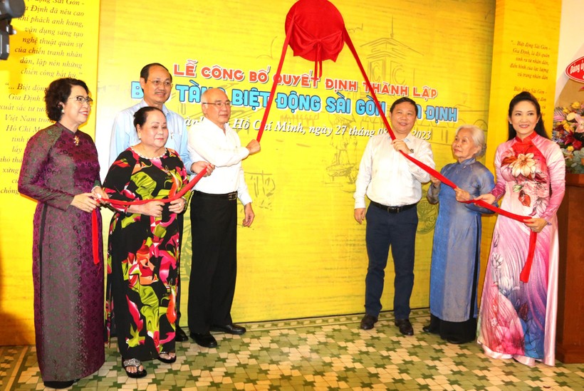 Lễ công bố quyết định thành lập Bảo tàng Biệt động Sài Gòn - Gia Định. (Ảnh: Bảo tàng Biệt động Sài Gòn - Gia Định)