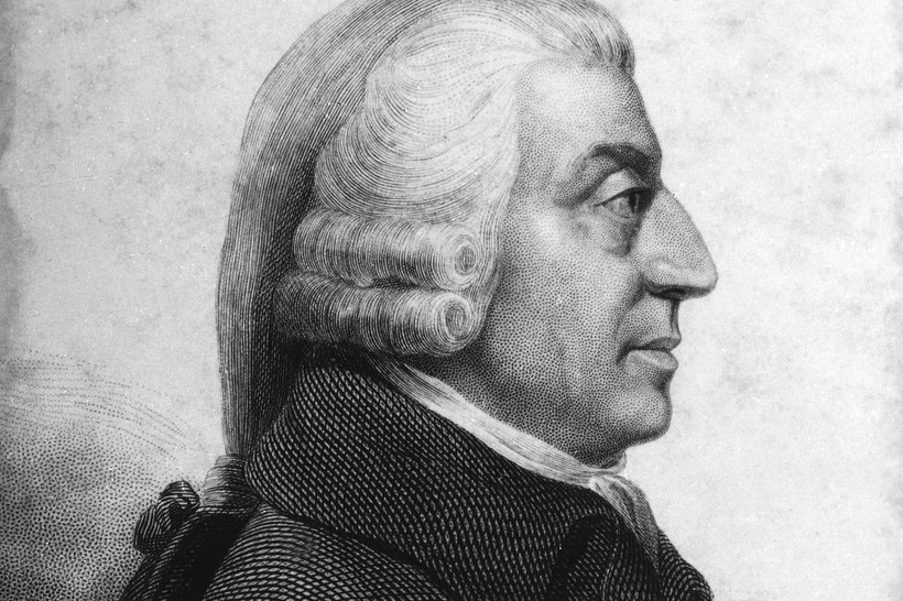 Nhà kinh tế học Adam Smith. Ảnh: WSJ
