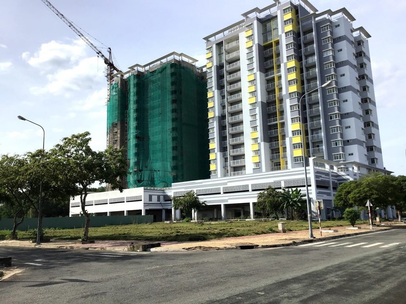 Dự án Khu cao ốc liên hợp (Trung tâm TP Nhơn Trạch) tại xã Phú Hội, huyện Nhơn Trạch, Đồng Nai. (Ảnh: Phúc Minh)